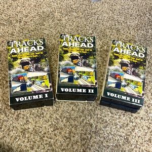 Tracks Ahead vhs PBS series about the exciting world of trains, vol.1, 2 & 3
